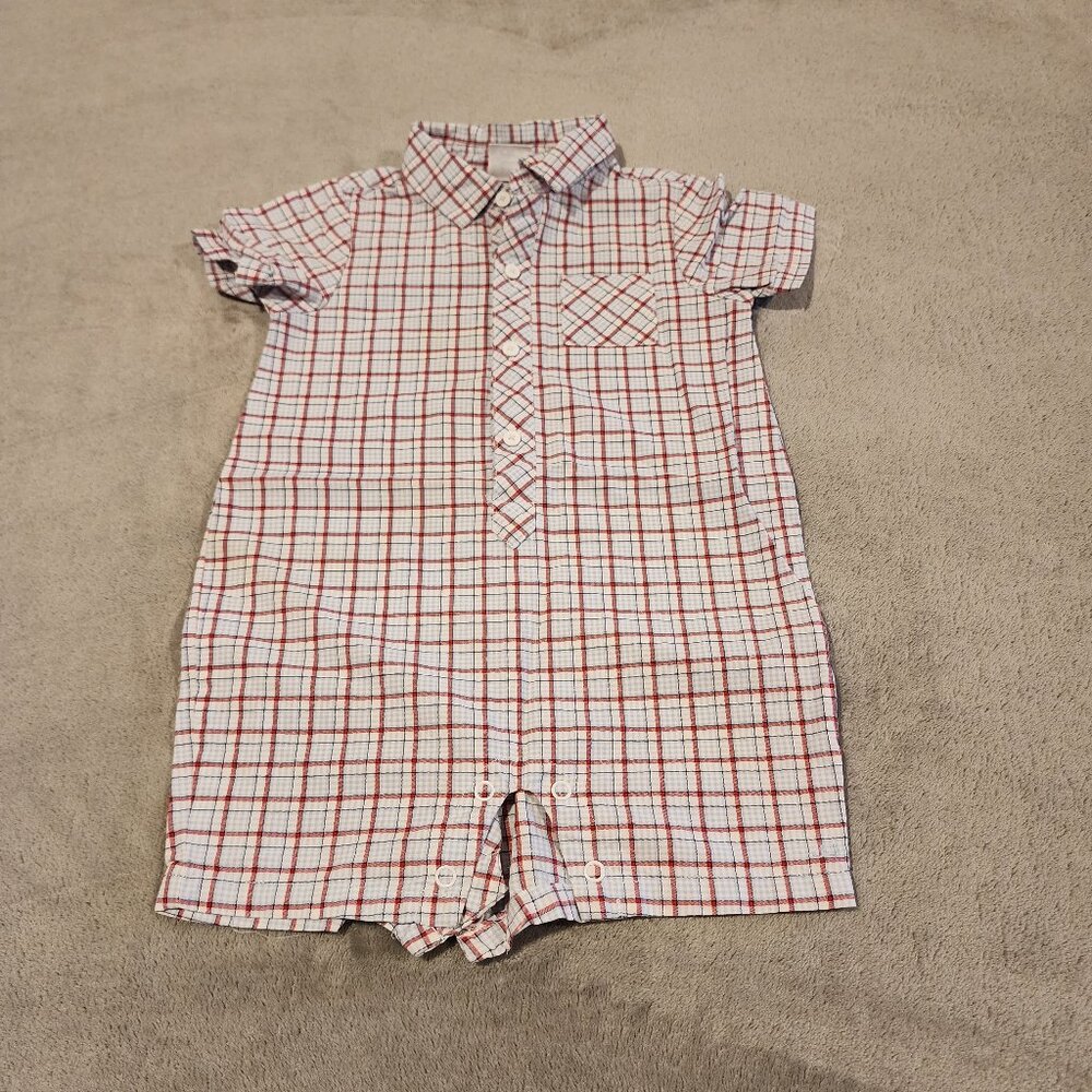 Janie and Jack Boys Layette Short Sleeves and Shorts 6-12 months